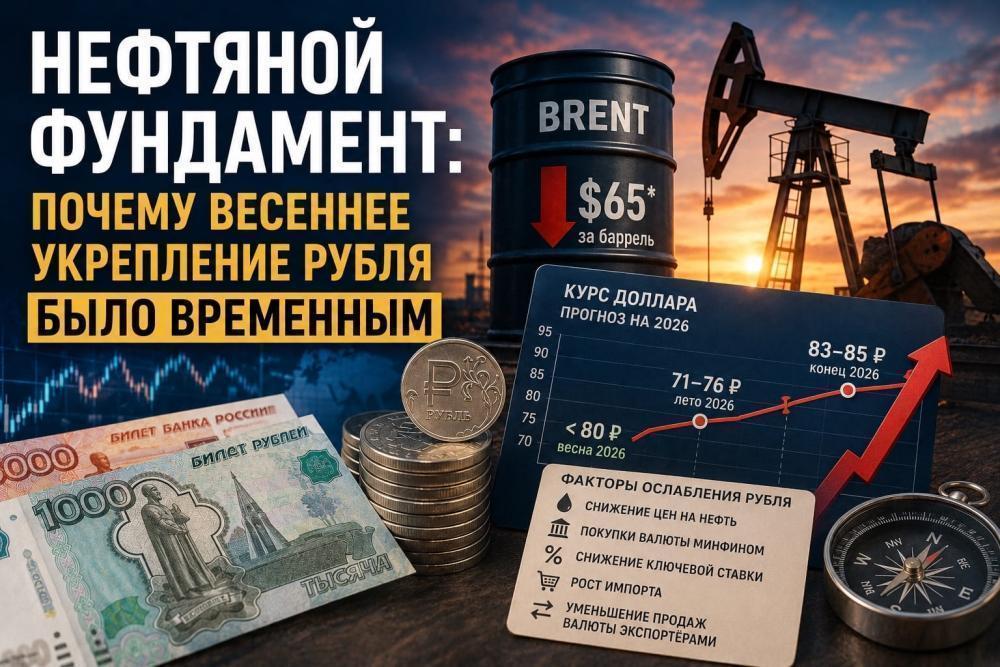 Нефтяной фундамент: почему весеннее укрепление рубля было временным